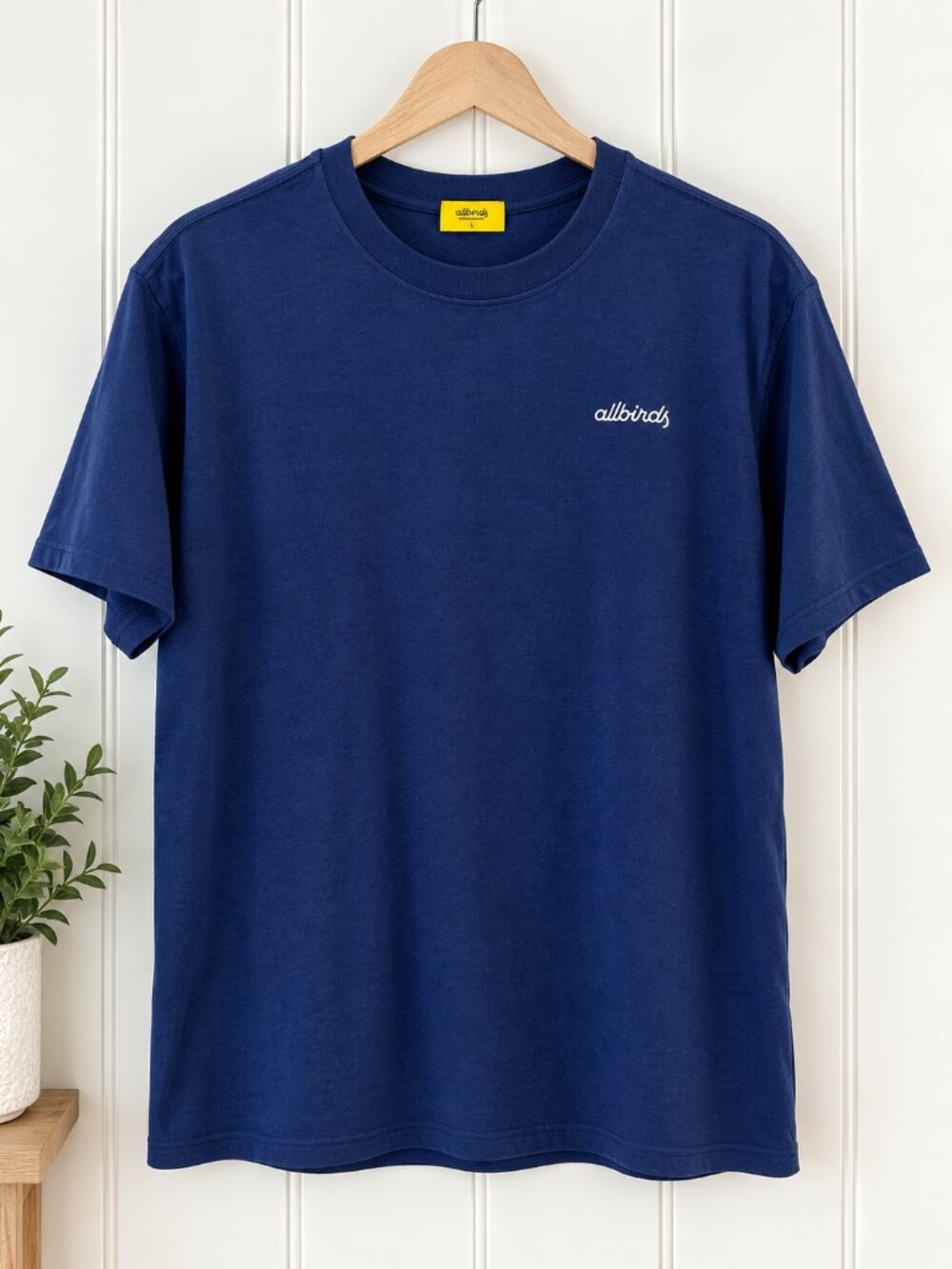 Allbirds Men’s Cotton T-Shirt Large Navy Blue Logo Tee NWT